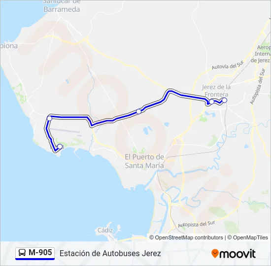 M-905  Line Map