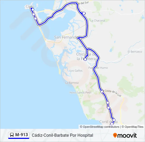 M-913  Line Map