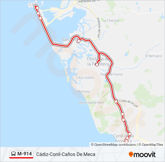 Mapa de M-914 de 