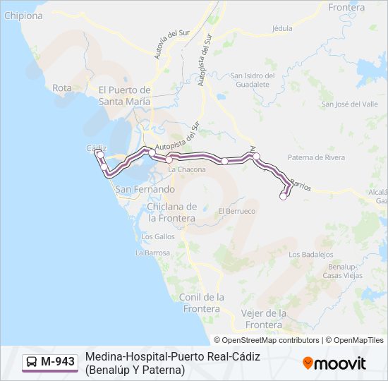 Mapa de M-943 de 