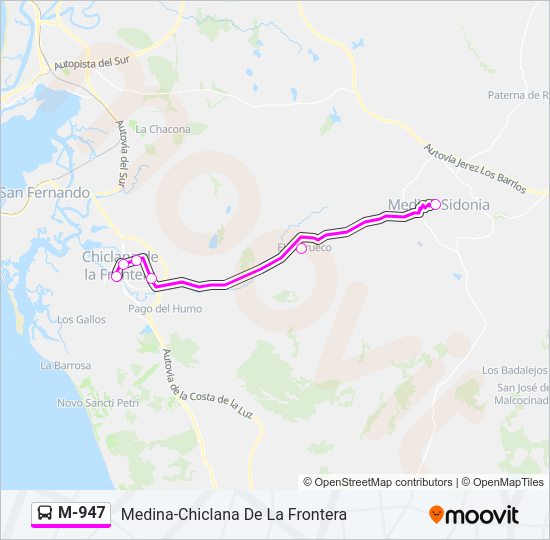 Mapa de M-947 de 