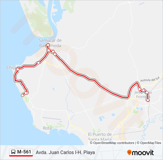 Mapa de M-561 de 