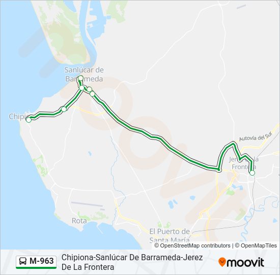 Mapa de M-963 de 