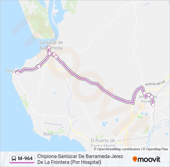 Mapa de M-964 de 