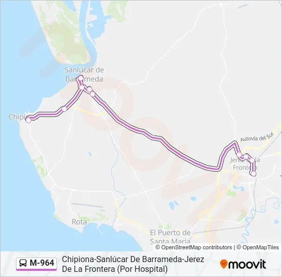 M-964  Line Map