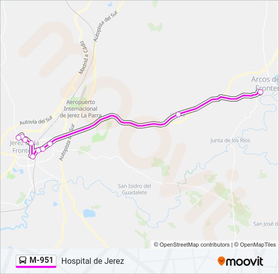 Mapa de M-951 de 