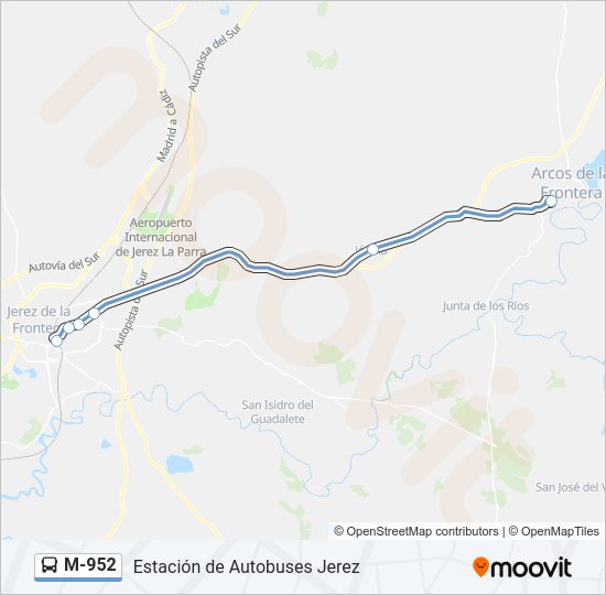 Mapa de M-952 de 