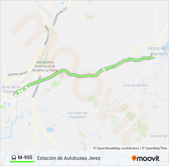 Mapa de M-955 de 