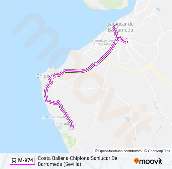 Mapa de M-974 de 