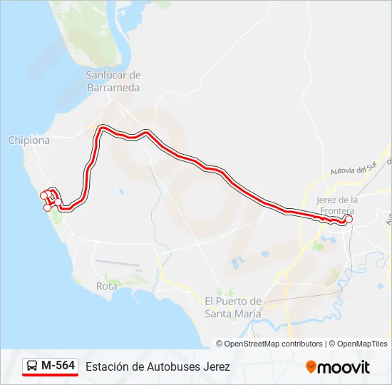 M-564  Line Map