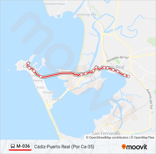 Mapa de M-036 de 