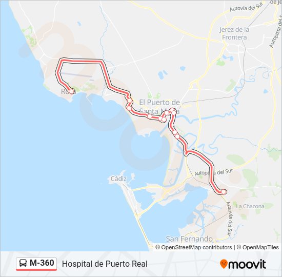 Mapa de M-360 de 