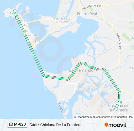 Mapa de M-020 de 