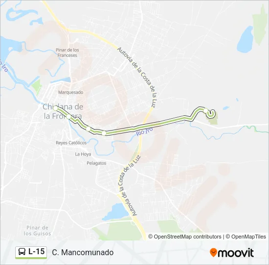 L-15 Bus Line Map