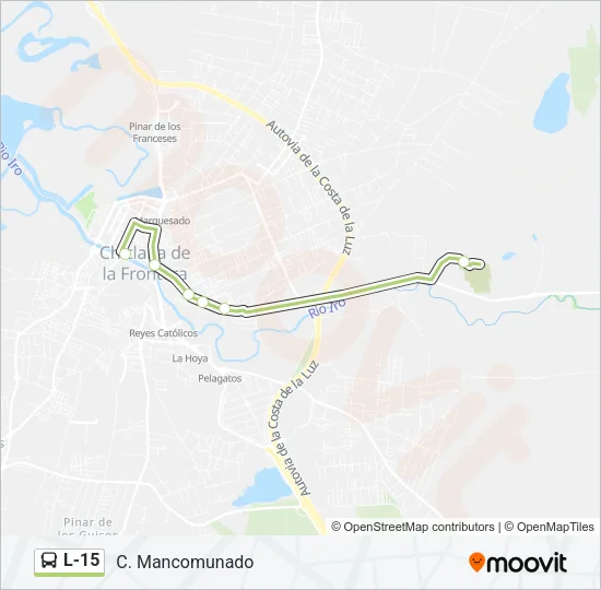 L-15 Bus Line Map
