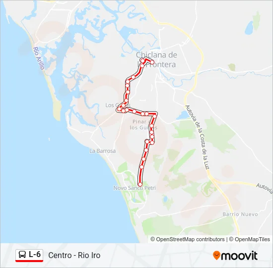 L-6 Bus Line Map