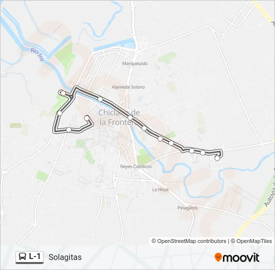 L-1 Bus Line Map