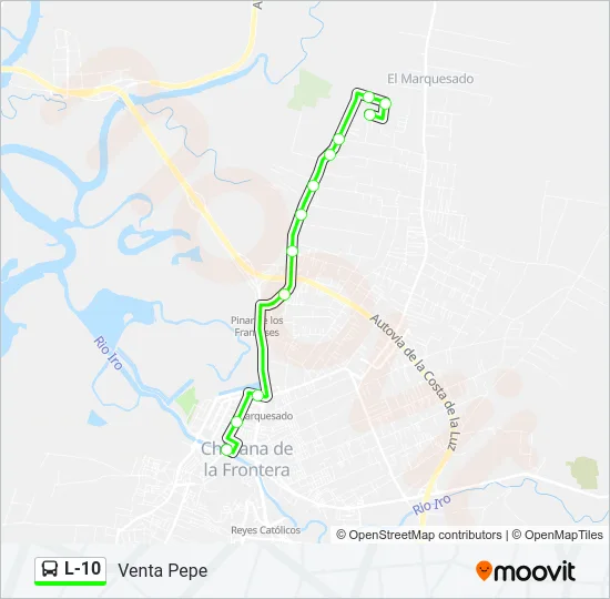 L-10 Bus Line Map