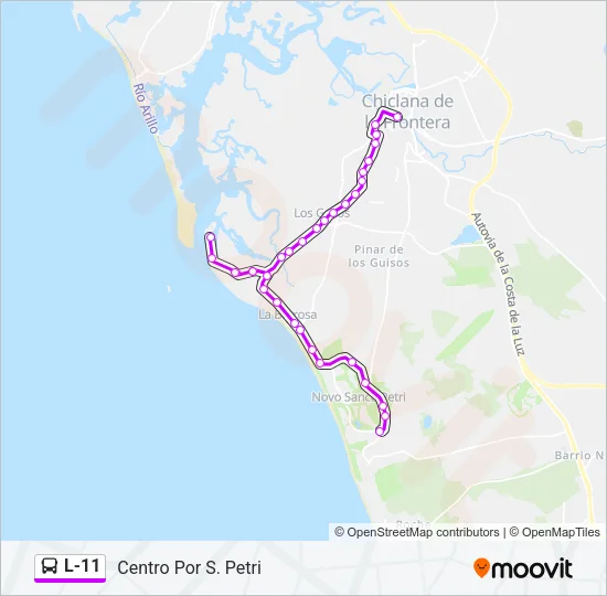 L-11 Bus Line Map