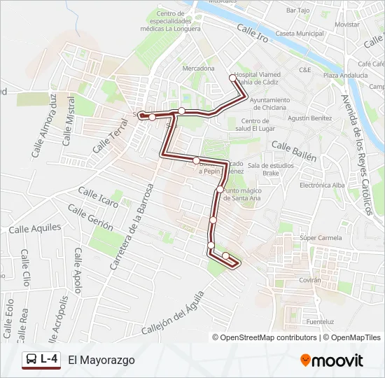 L-4 Bus Line Map