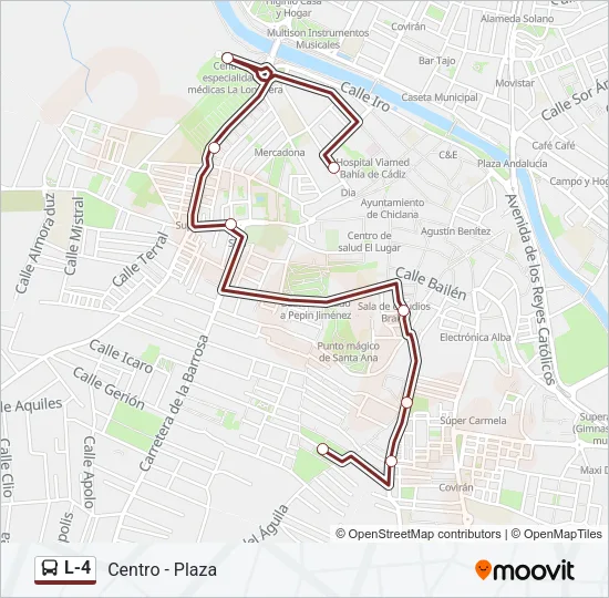 L-4 Bus Line Map