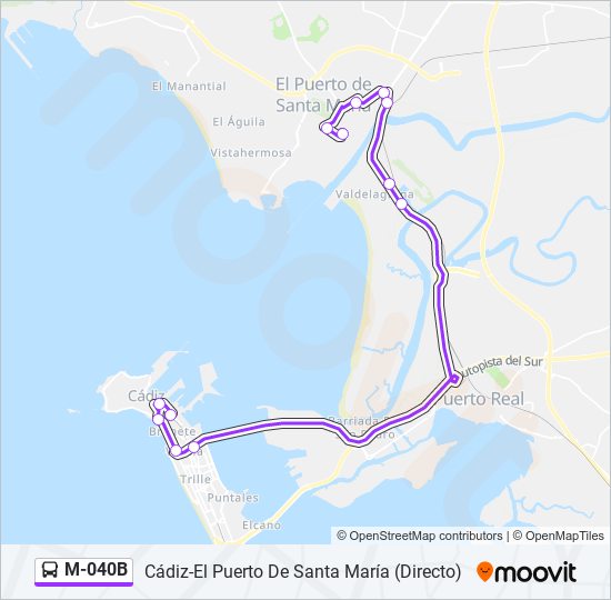 Mapa de M-040B de 