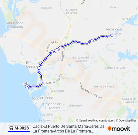 Mapa de M-902B de 