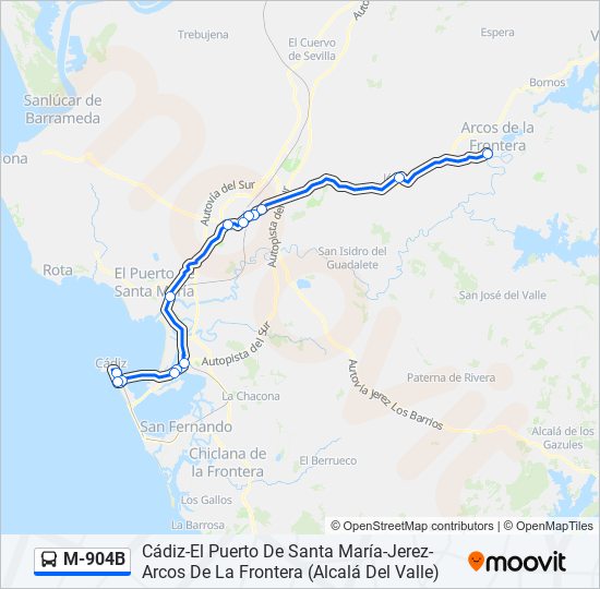 Mapa de M-904B de 