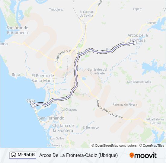 Mapa de M-950B de 