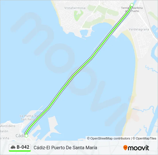B-042 Ferry Line Map