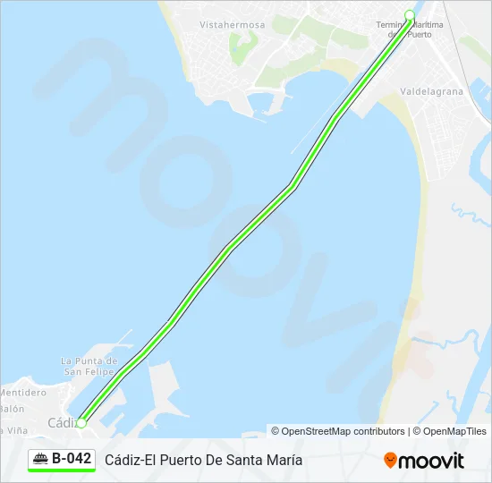 B-042 Ferry Line Map