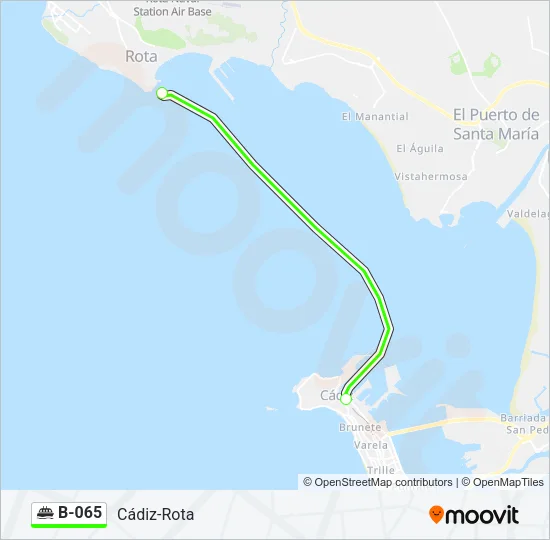 B-065 Ferry Line Map