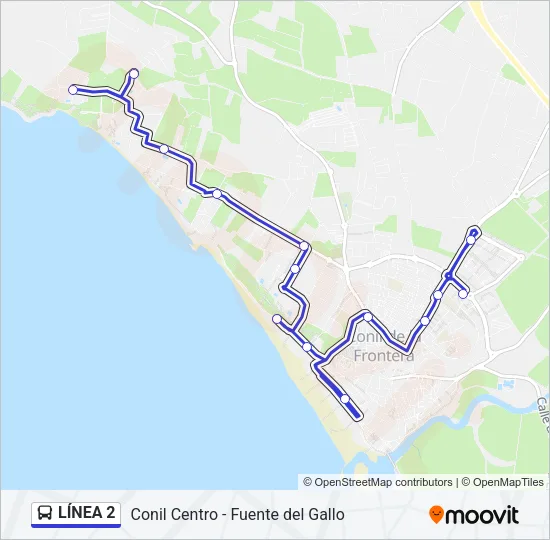 LÍNEA 2 Bus Line Map