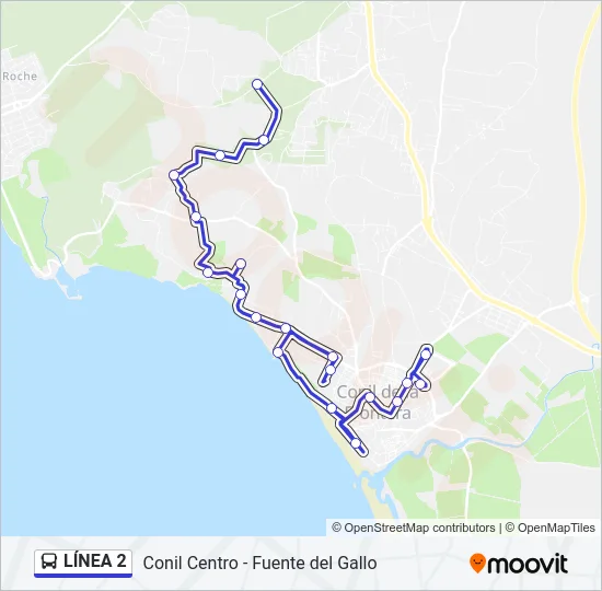 LÍNEA 2 Bus Line Map