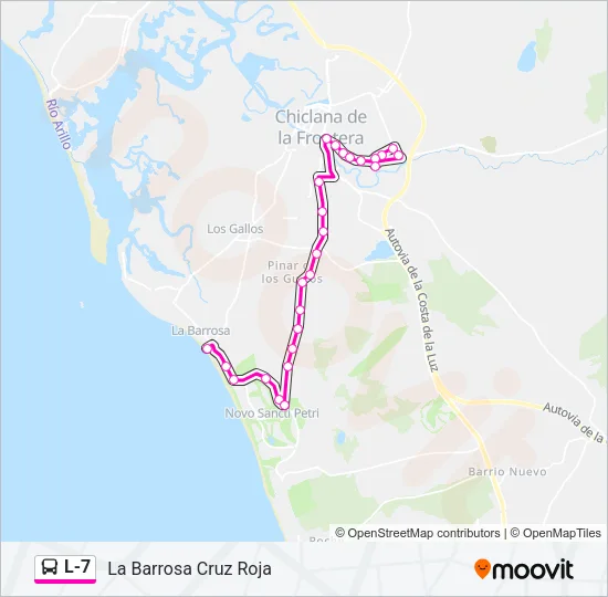L-7 Bus Line Map