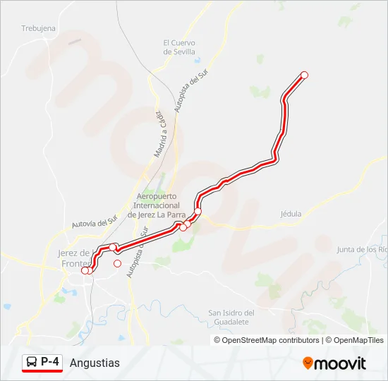 P-4 Bus Line Map