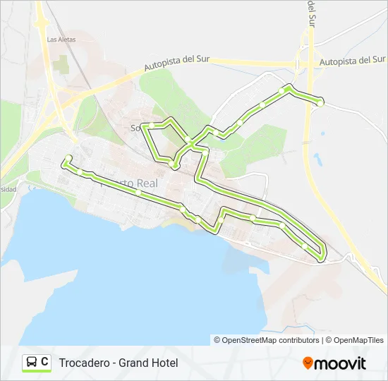 C Bus Line Map