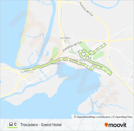 C Bus Line Map