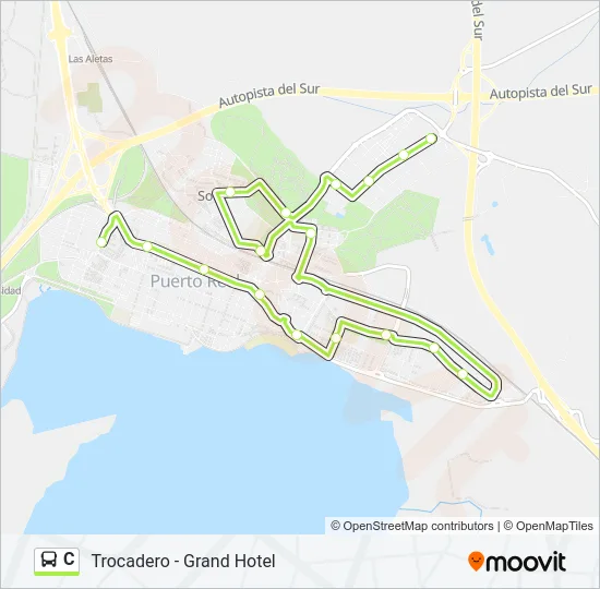 C Bus Line Map