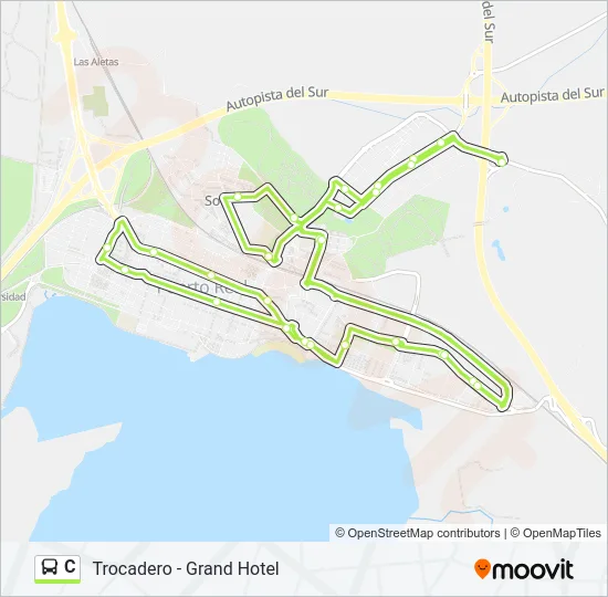 C Bus Line Map