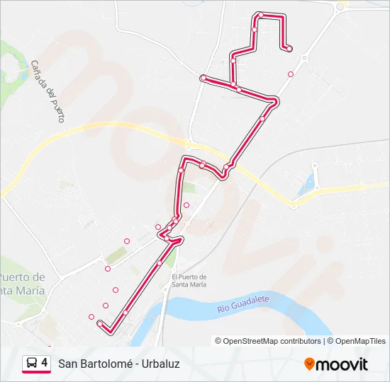 4 Bus Line Map