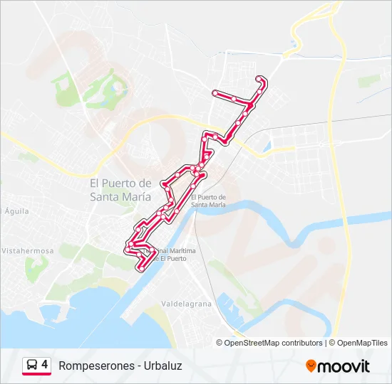 4 Bus Line Map