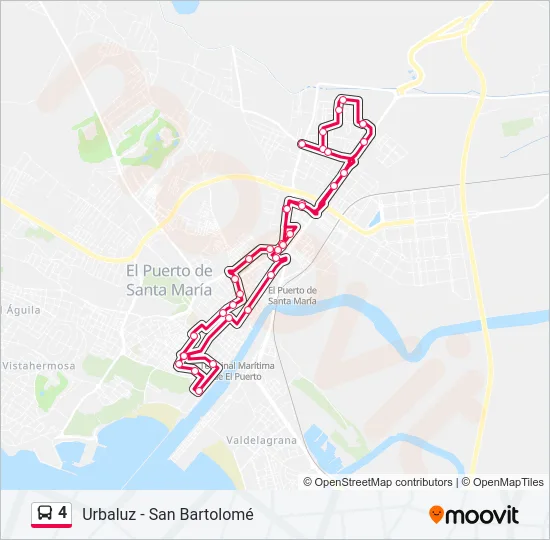 4 Bus Line Map