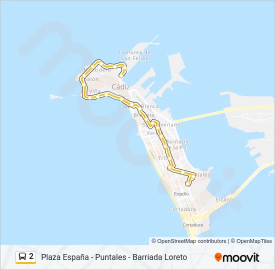 2 Bus Line Map