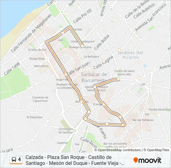 4 Bus Line Map