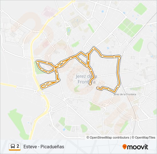 Mapa de 2 de autobús