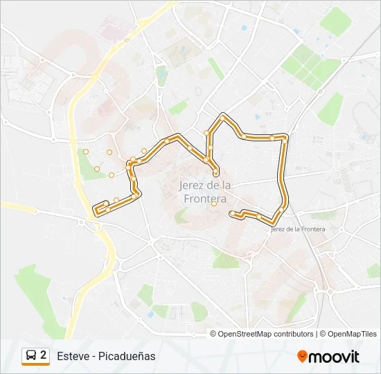 2 Bus Line Map