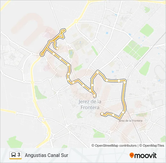 3 Bus Line Map