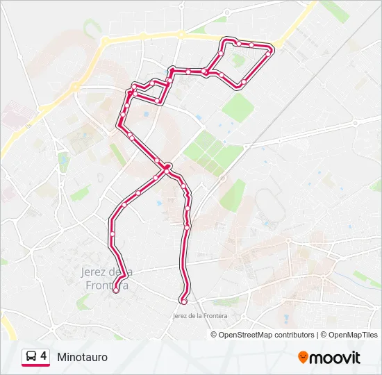 4 Bus Line Map