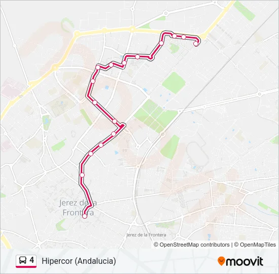 4 Bus Line Map